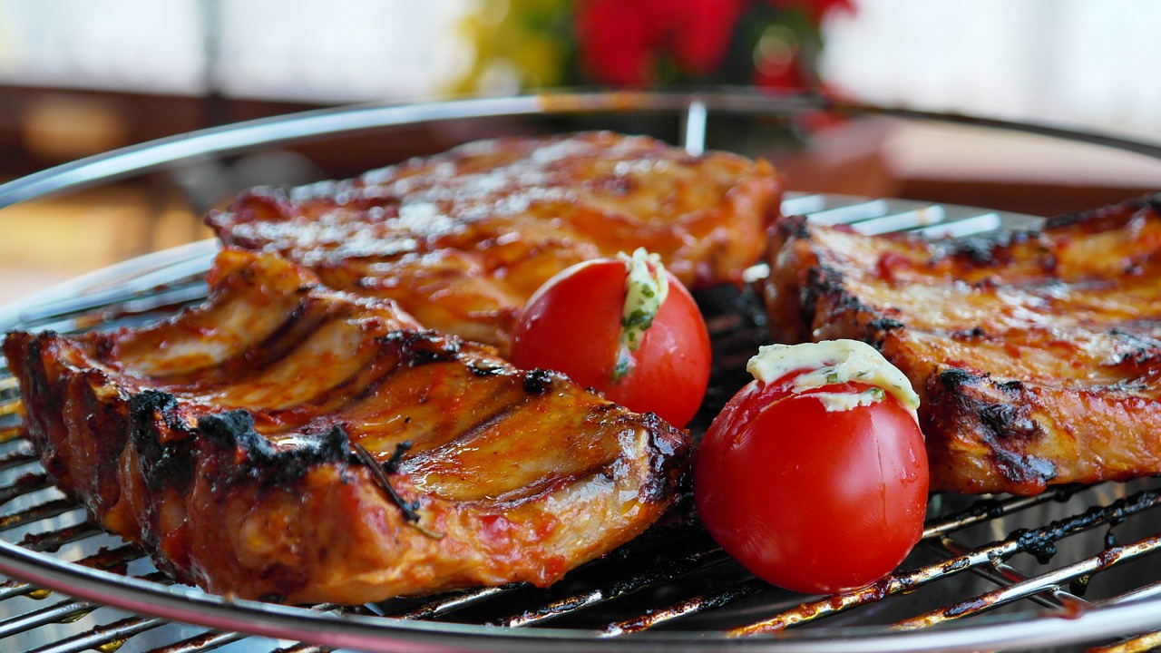 ribs on grill